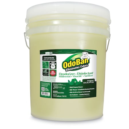 Odoban Concentrated Odor Eliminator and Disinfectant, Eucalyptus, 5 gal Pail CCC 911062-5G
